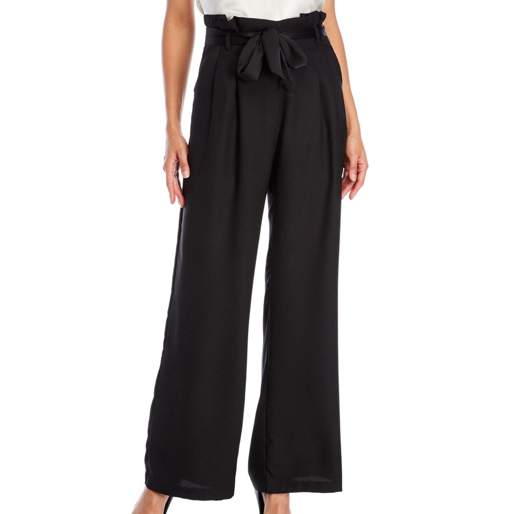 High Wide-Leg Business Trousers
